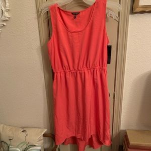 NWT daisy fuentes coral hi low dress xl